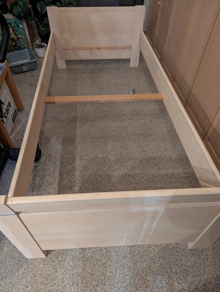 bedframe 90x200, Huis en Inrichting, Ophalen, 90 cm, Eenpersoons, Zo goed als nieuw