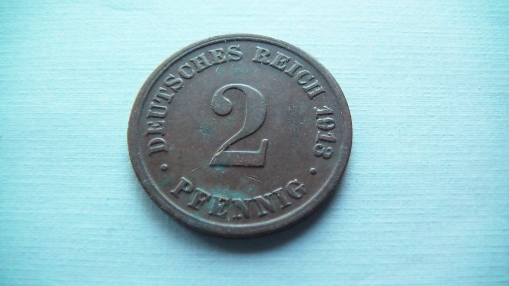allemagne 2 pfennig 1913 D, Enlèvement, Allemagne