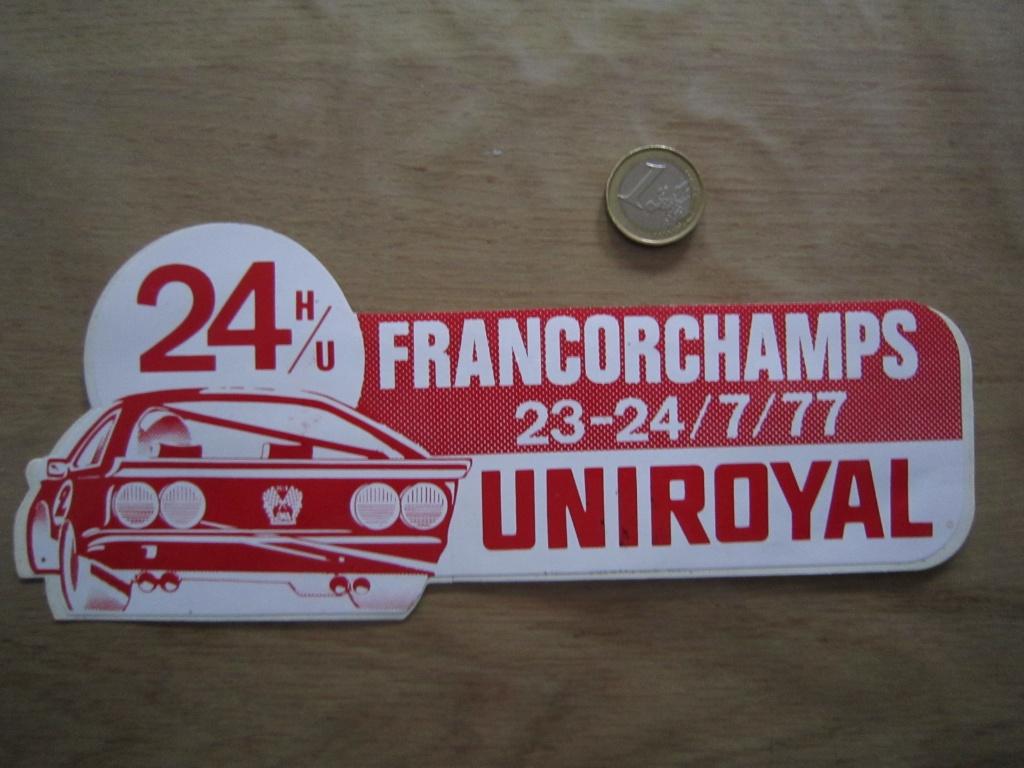Retro/vintage sticker - autosport 24u Francorchamps, Ophalen of Verzenden, Zo goed als nieuw, Sport