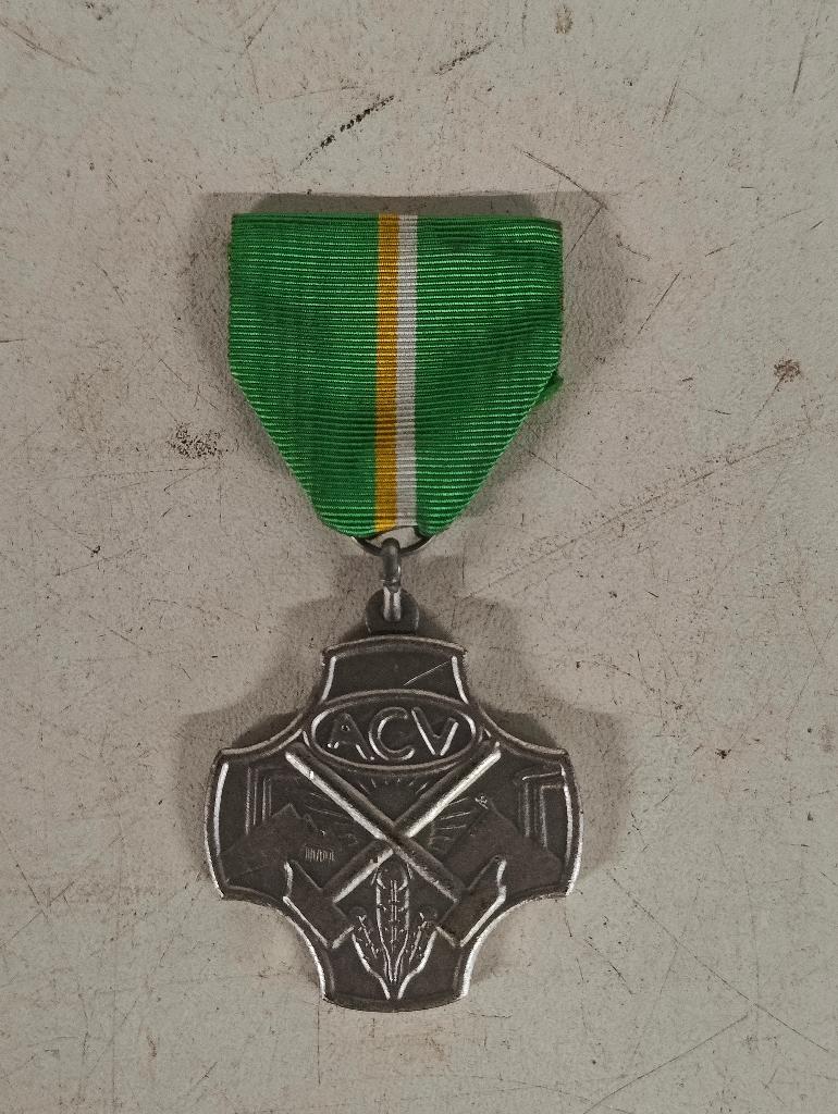 Belgische medaille vakbond ACV - Hulde en erkentelijkheid, Verzamelen, Ophalen of Verzenden, Overige soorten