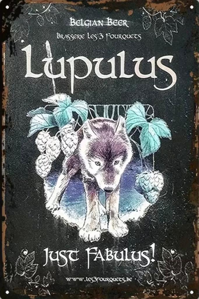 Panneau en métal Lupulus Beer - Mancave vintage rétro, Enlèvement ou Envoi, Neuf, Panneau, Plaque ou Plaquette publicitaire, Autres marques