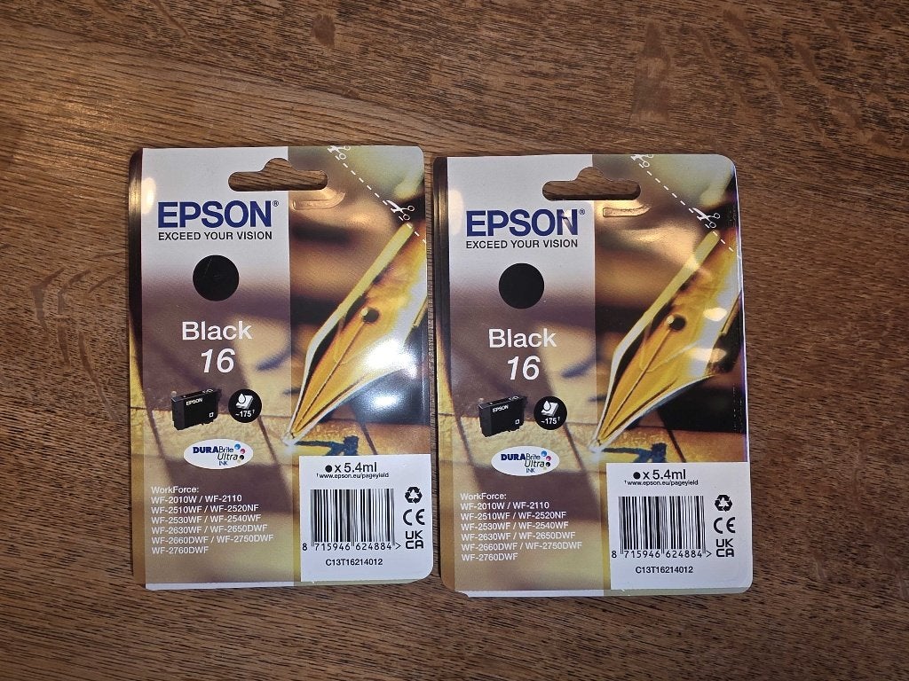 Epson 16-serie inktpatronen (vulpen), Computers en Software, Verzenden, Nieuw, Cartridge, Epson