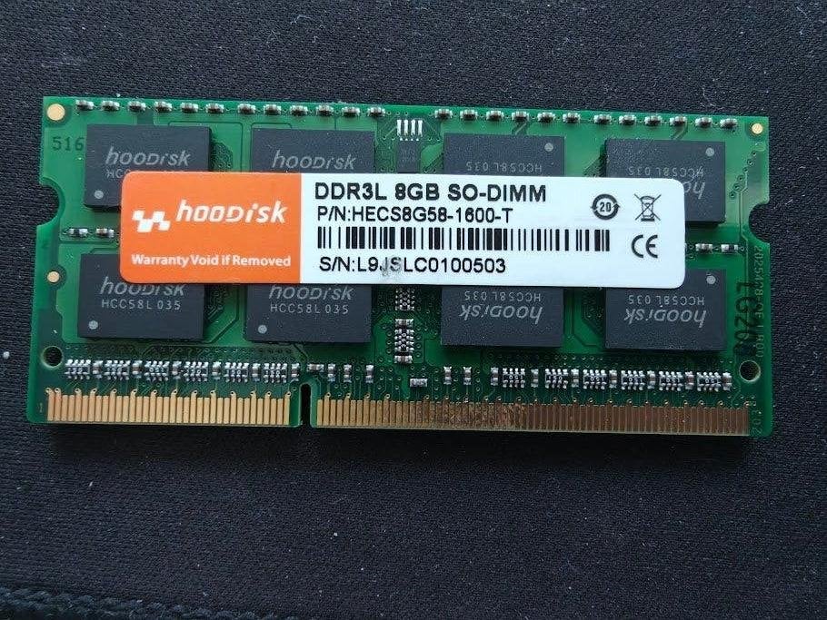 Hoodisk 8GB DDR3L-1600 SO-DIMM laptop RAM, Computers en Software, Gebruikt, Verzenden, 8 GB, DDR3