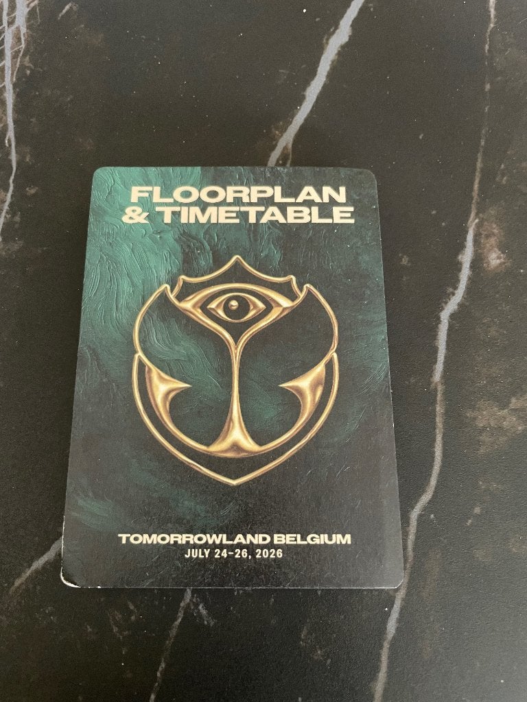 Timetable Tomorrowland Consciencia weekend 2