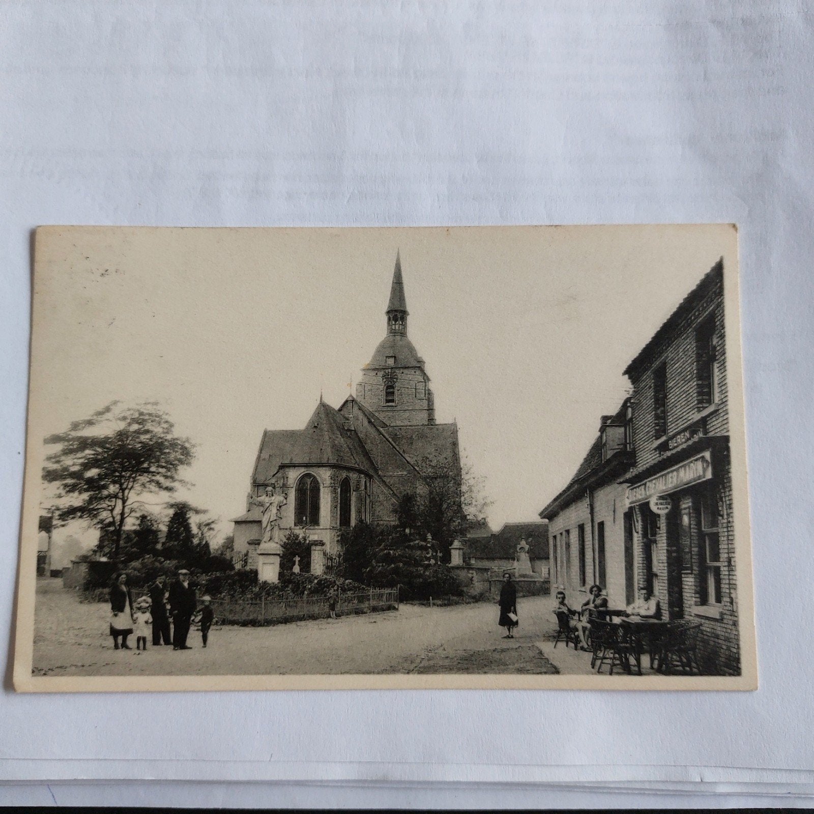 oude postkaart Rijmenam, Enlèvement ou Envoi