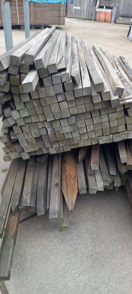 Azobe palen L 250cm, Tuin en Terras, Ophalen, Palen, Nieuw, Hardhout