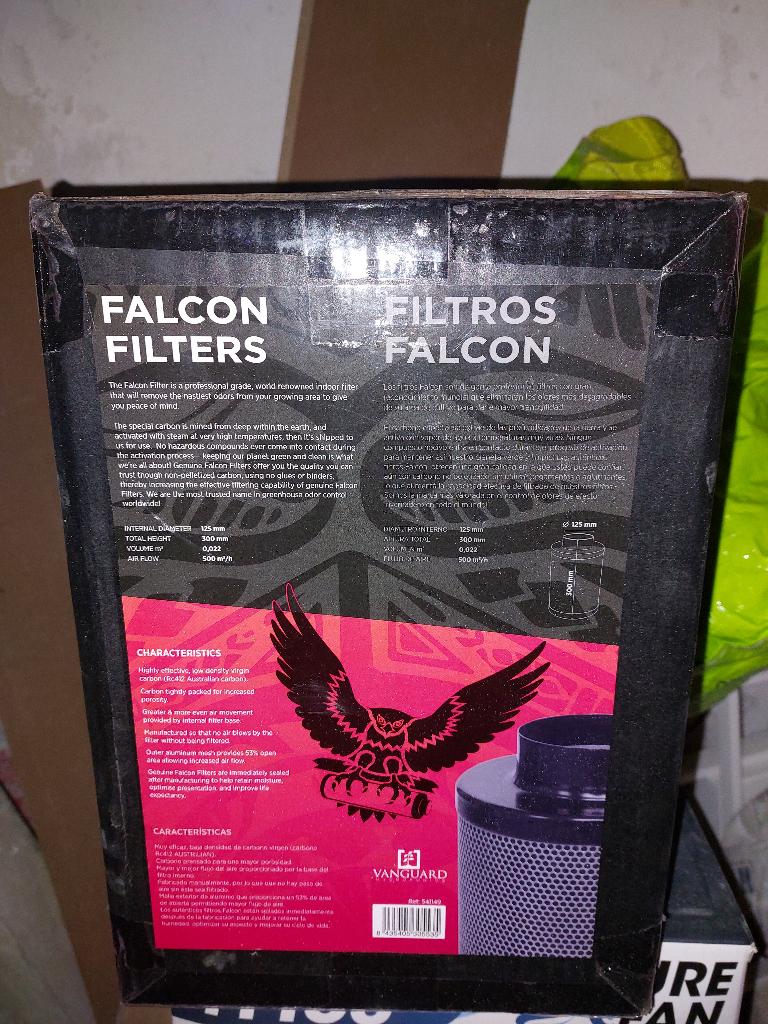 Vanguard Falcon koolstoffilter 150mm - 600m3/h - Nieuw, Tuin en Terras, Kassen, Ophalen, Nieuw, Staal, Kweekkas