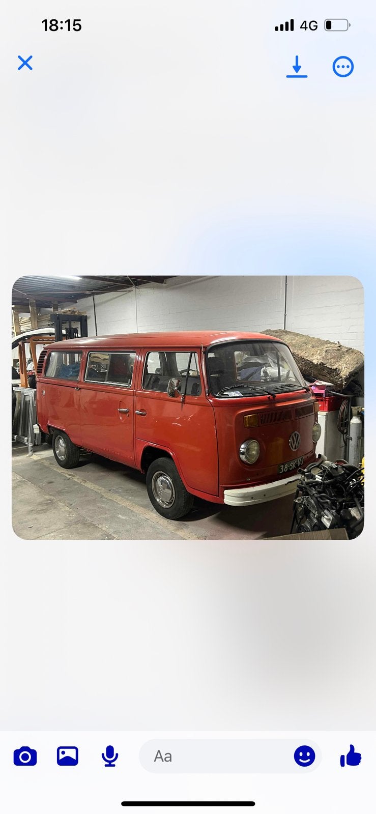 Vw t2, Enlèvement