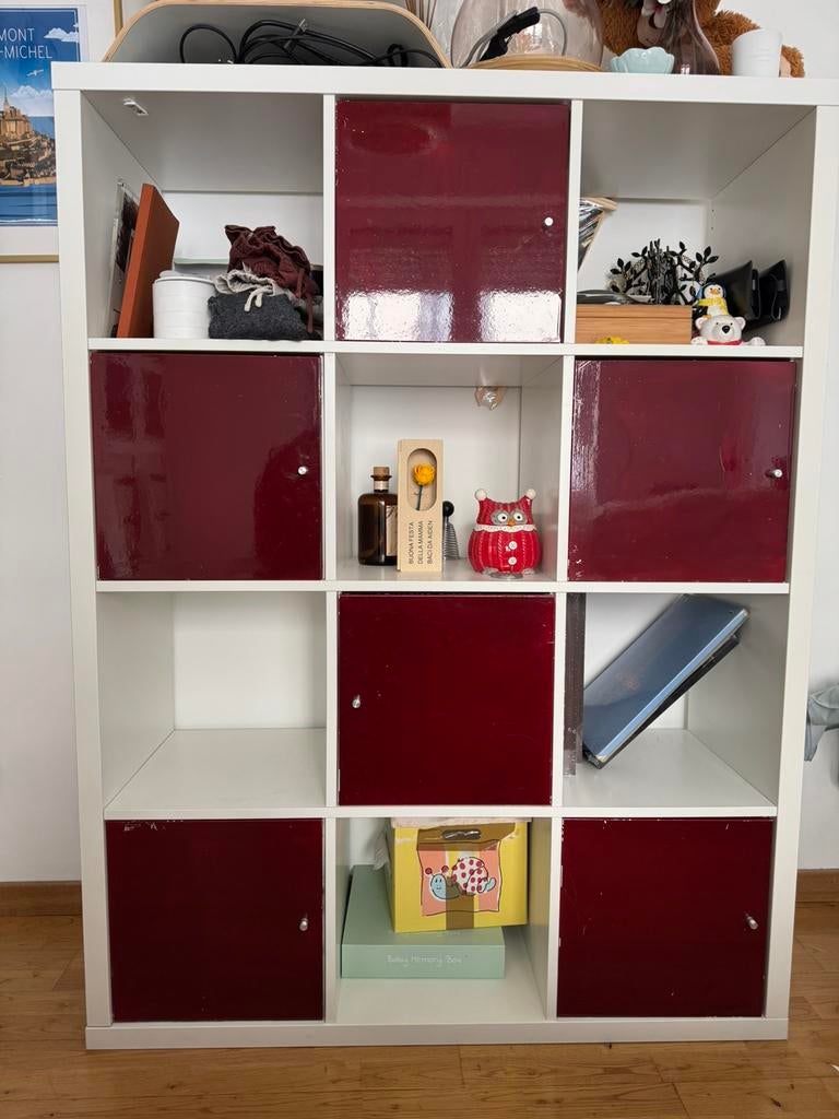 Librarie IKEA, 25 à 50 cm, Avec porte(s), Moins de 150 cm, Comme neuf