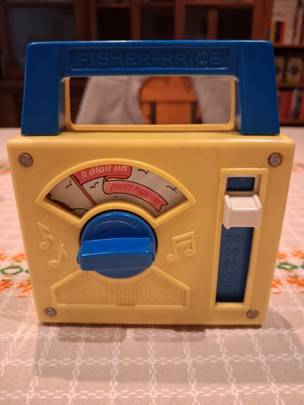 vintage Fisher-Price muziekdoosje in de vorm van een radio, Ophalen of Verzenden