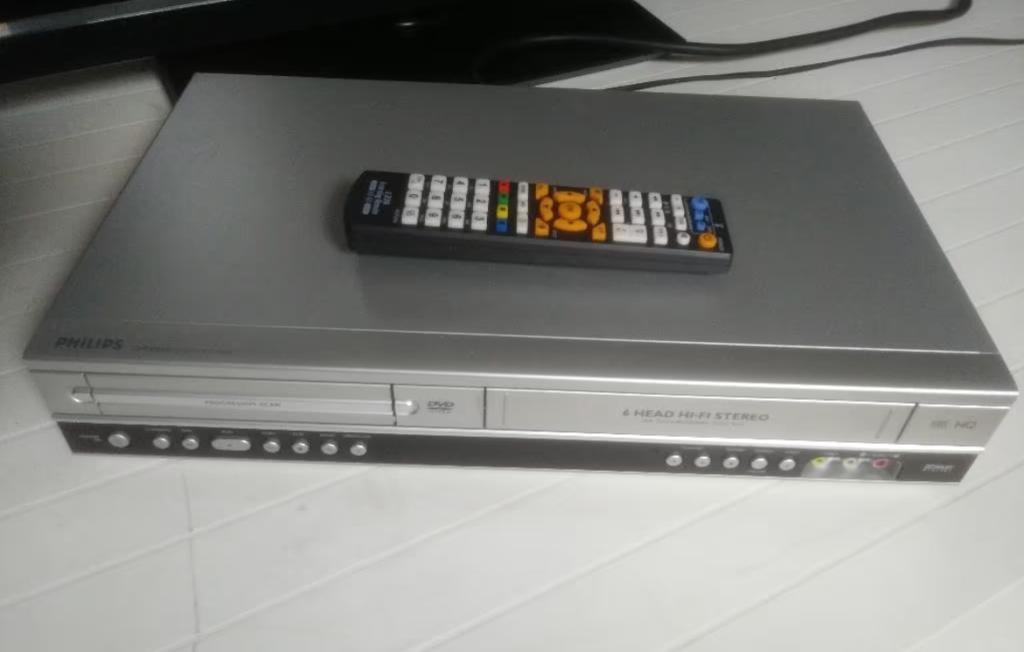 Lecteur DVD/enregistreur VHS combiné Philips DVP 3350V, Enlèvement ou Envoi, Comme neuf, Lecteur ou enregistreur VHS