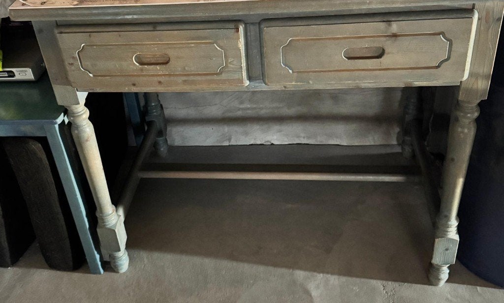 Bureau avec chaise, Maison & Meubles, Autres marques, Bleu, Vintage, Comme neuf
