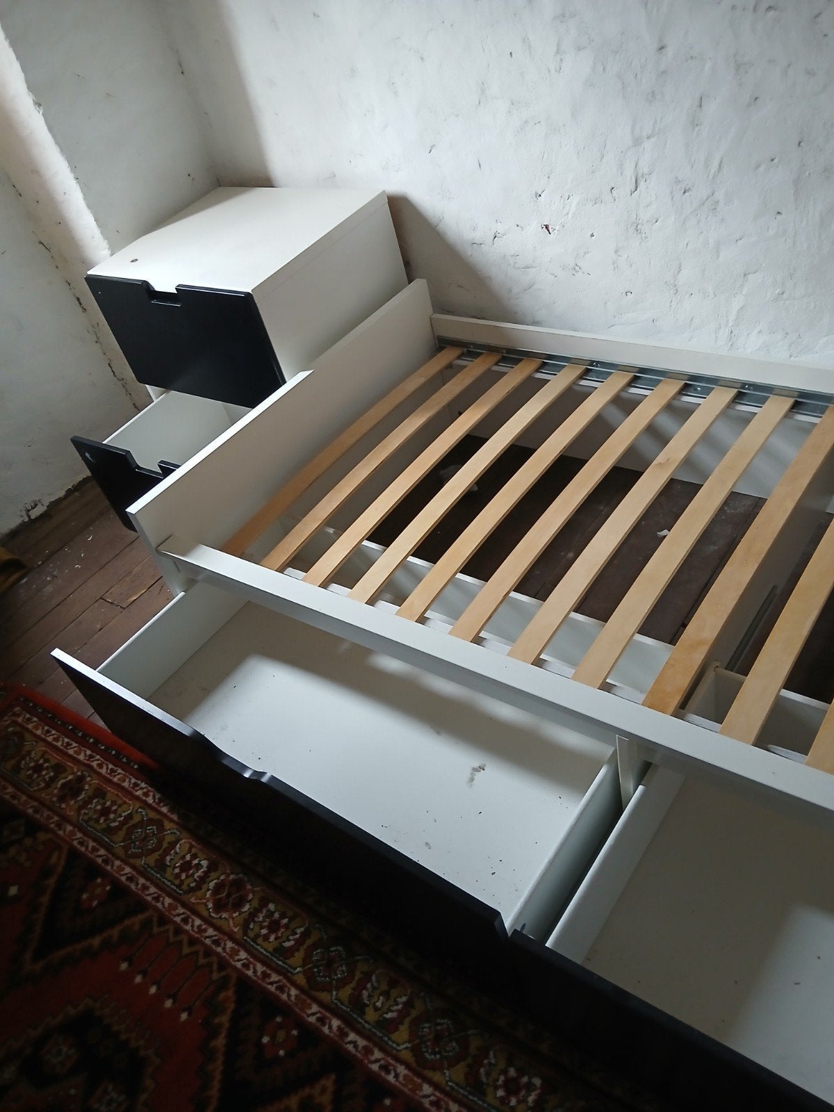 1 persoonsbed met nachtkast, 90 cm, Une personne, Enlèvement, Utilisé