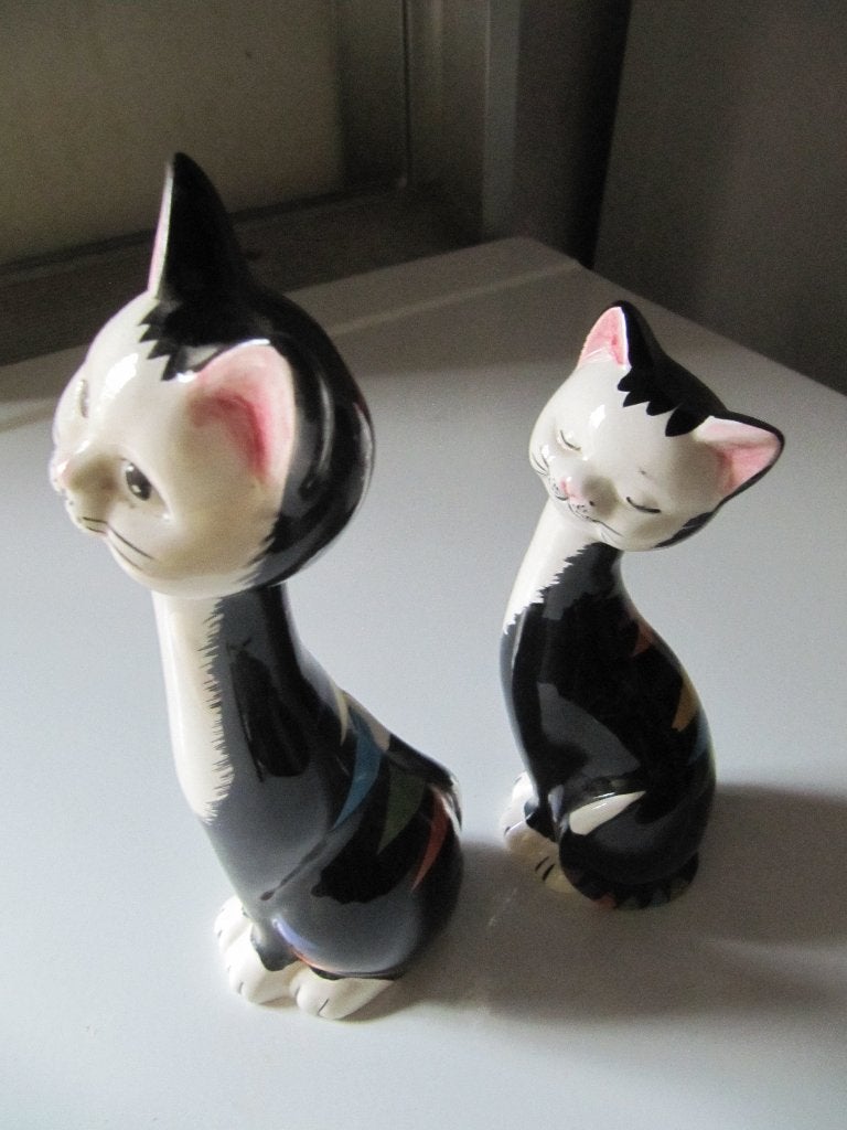 Duo porseleinen katjes., Ophalen of Verzenden, Nieuw, Dier