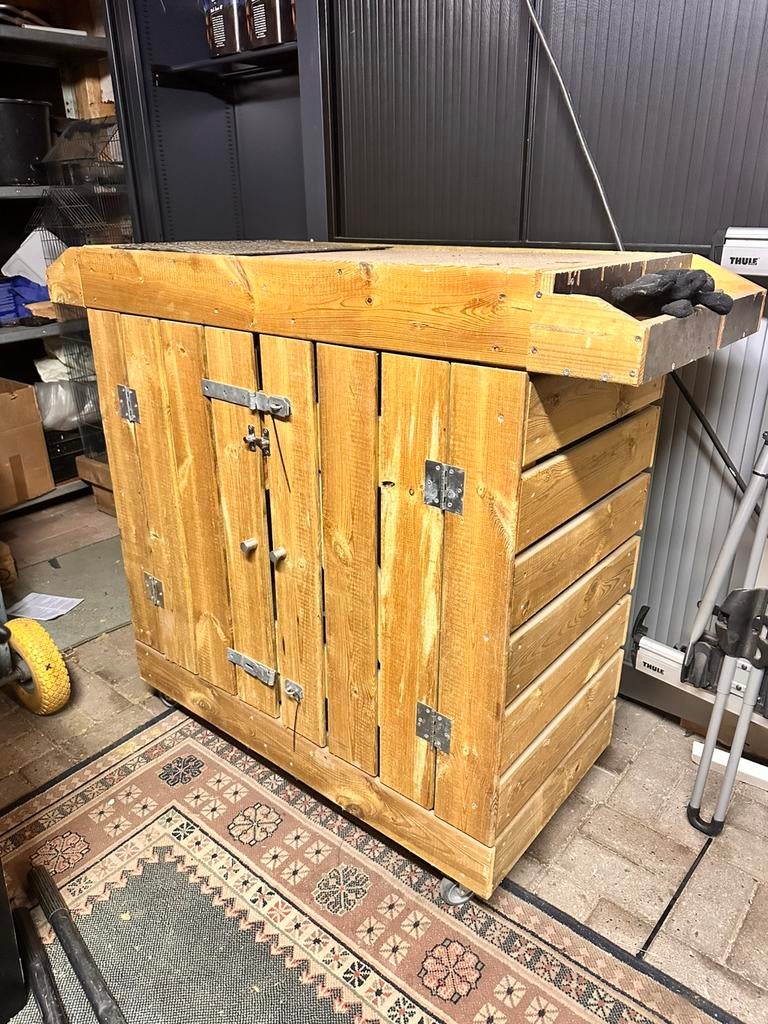 Houte werkkar, Ophalen, Gebruikt