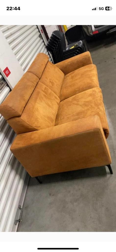 Zetel, Ophalen of Verzenden, Zo goed als nieuw, Leer