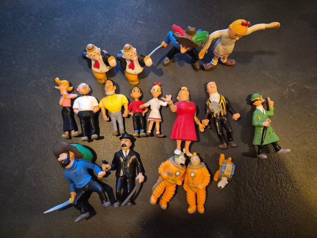 Figuurtjes Suske en Wiske en Kuifje, Verzamelen, Ophalen of Verzenden, Zo goed als nieuw