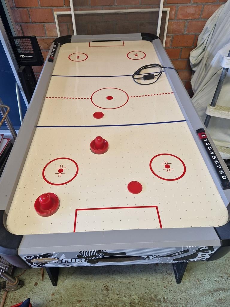 Airhockey lichte schade, Enlèvement