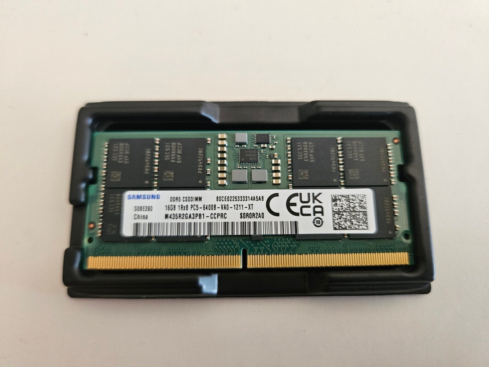 Samsung 16GB DDR5-6400 CSODIMM RAM – M435R2GA3PB1-CCPRC, Enlèvement ou Envoi, DDR5, Laptop, 16 GB
