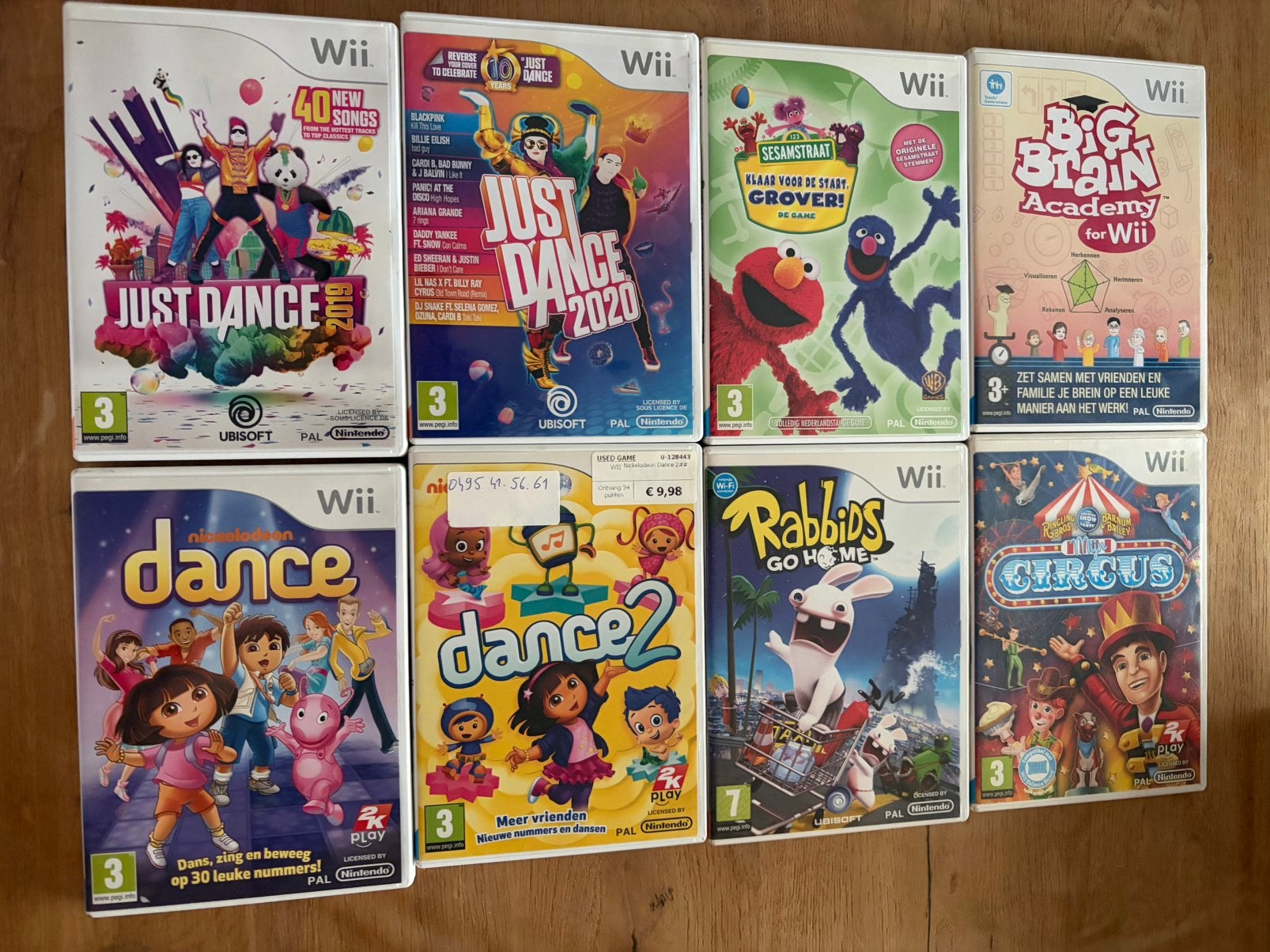 8 originele wii spelletjes, Enlèvement ou Envoi, Utilisé, À partir de 3 ans