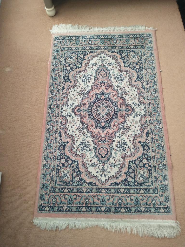 Magnifique tapis persan orné, Enlèvement, Bleu
