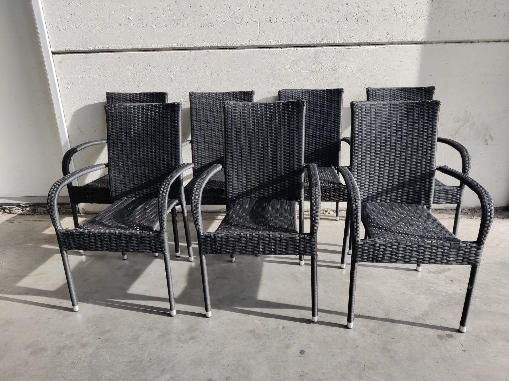 12 terrasstoelen, Zakelijke goederen, Horeca | Meubilair en Inrichting, Ophalen, Gebruikt, Meubilair