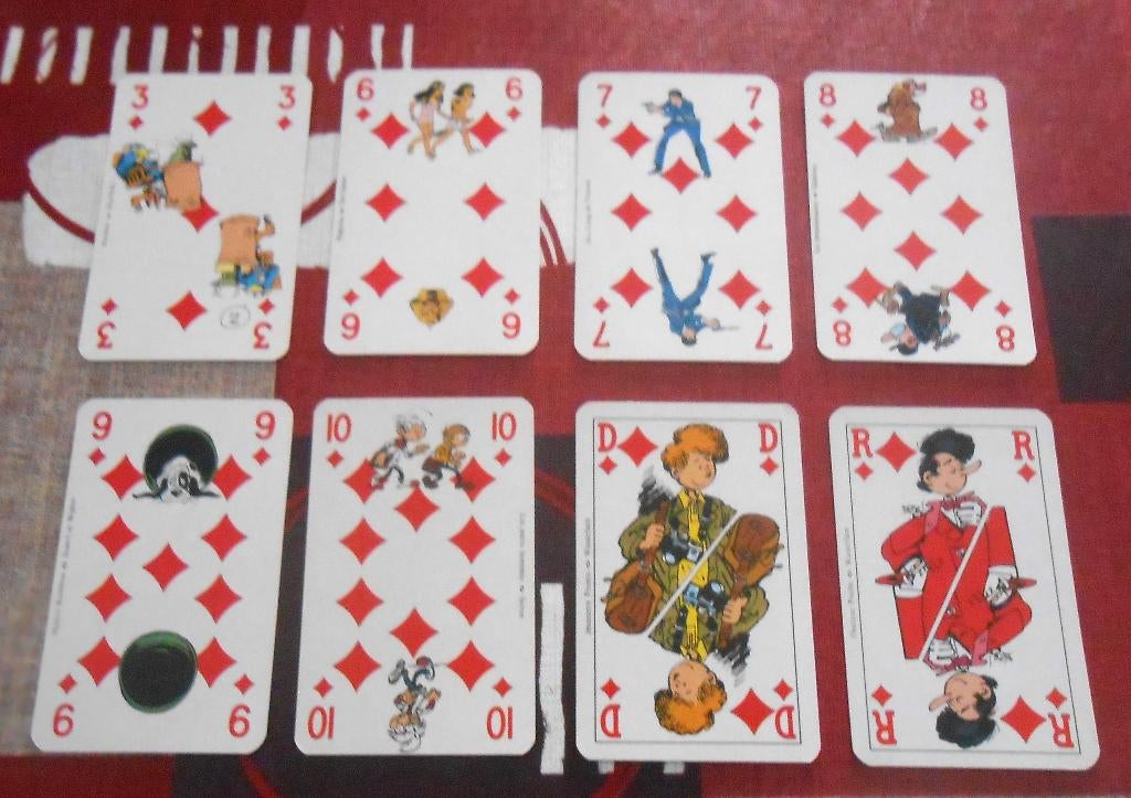enkele Spirou speelkaarten - voor de collectie, Verzamelen, Verzenden