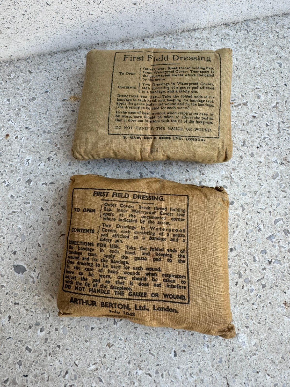 WW2 bandages Anglais de 1943 et 1944, Collections, Enlèvement ou Envoi