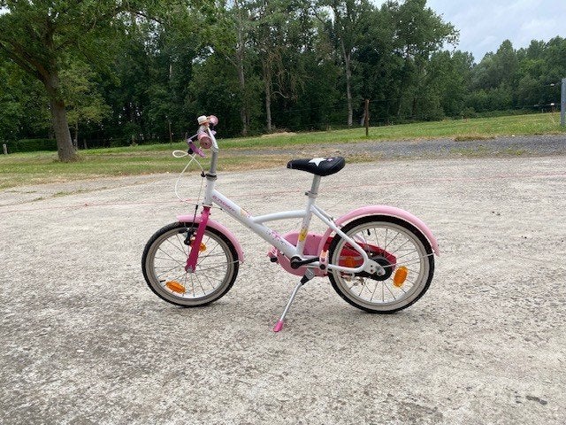 kinderfietsje   13 inch, Fietsen en Brommers, Ophalen, Gebruikt, Velgrem, B-Twin