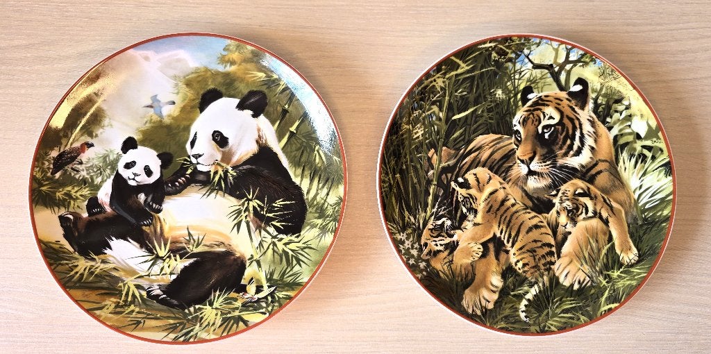 2 decoratieve borden, Enlèvement ou Envoi, Comme neuf, Porcelaine, Assiettes(s)