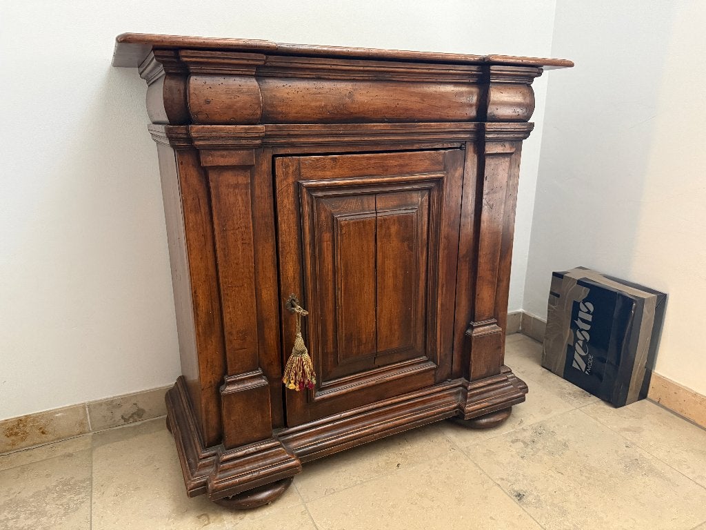 Antieke eikenhouten halkastje neoclassicistische stijl, Antiek en Kunst, Antiek | Meubels | Kasten, Ophalen