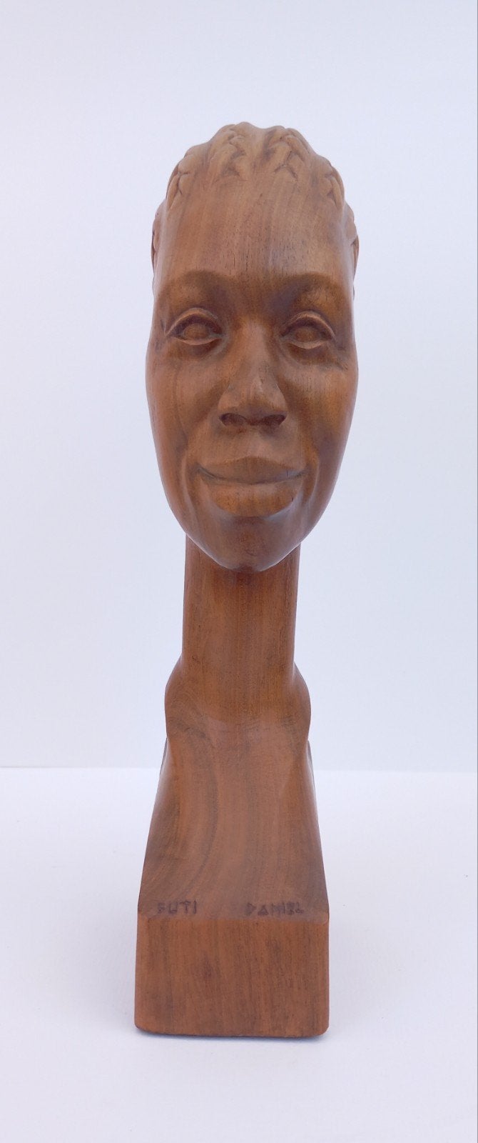 Statue africaine d'une très belle tête sculptée, Antiquités & Art, Enlèvement ou Envoi, Bois, Statue