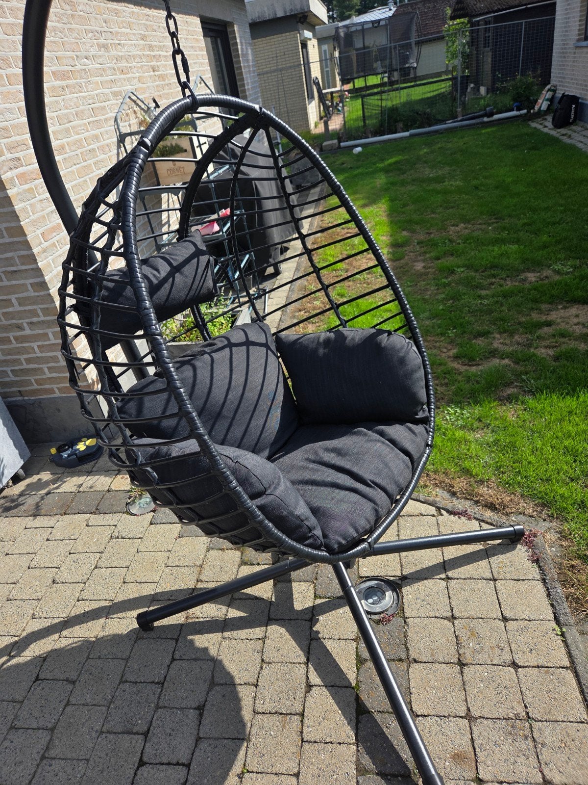 hangstoel/egg chair, Jardin & Terrasse, Enlèvement, Comme neuf