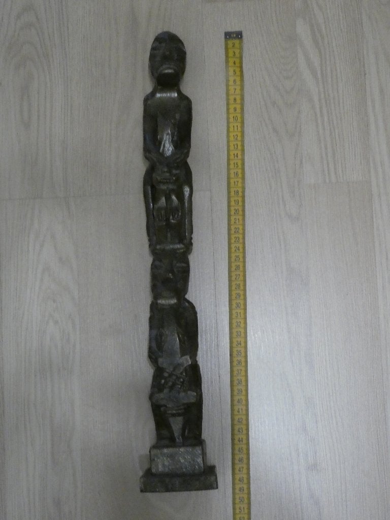 Afrikaanse Totem, Ophalen of Verzenden, Handgemaakt, Hout, Afrika