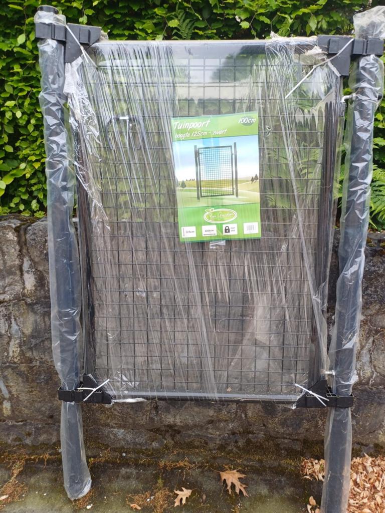 Tuinpoort zwart 100 x 125 cm, nieuw!, Tuin en Terras, Ophalen, 100 tot 150 cm, 100 tot 150 cm, Nieuw