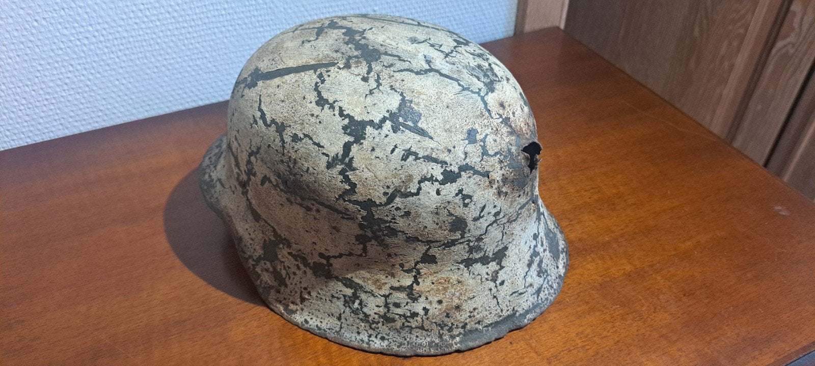 Lot van 4 duitse helmen, Ophalen