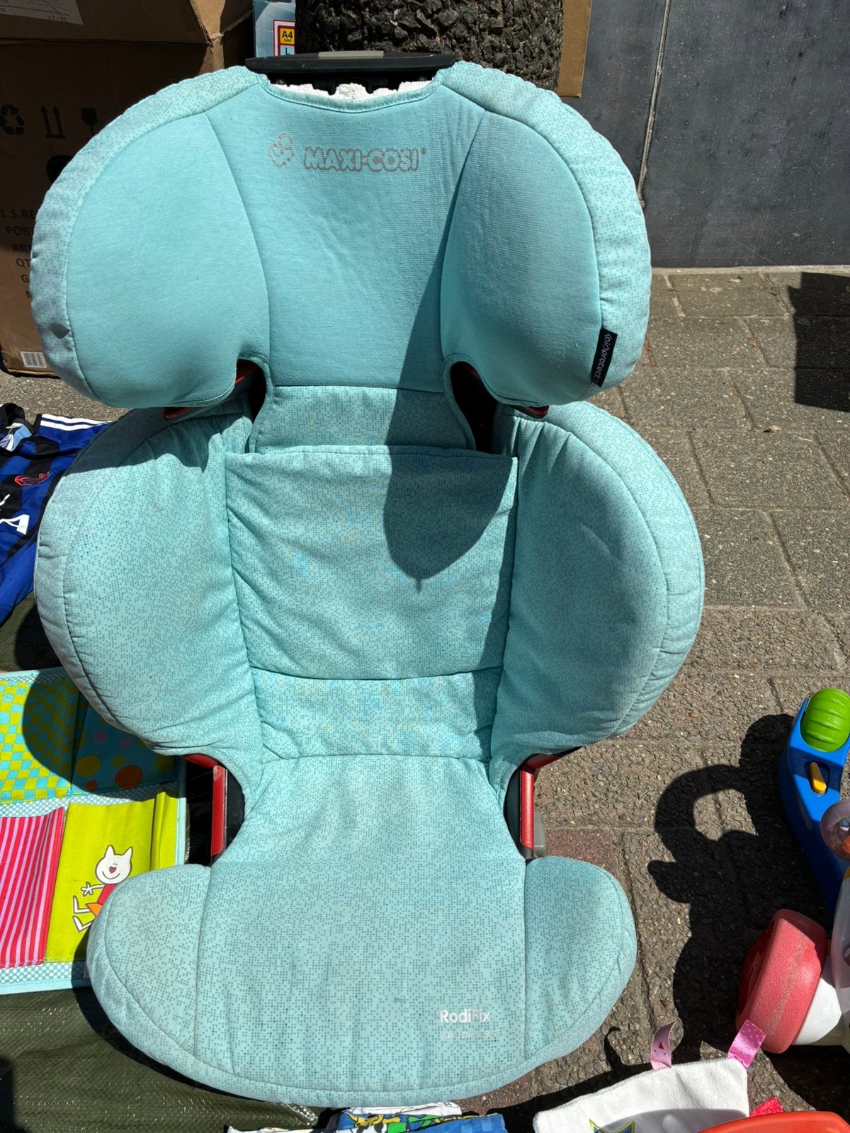 Maxi cosi autostoel rodifix isofix blauw groen, Kinderen en Baby's, Autostoeltjes, Ophalen, Zo goed als nieuw