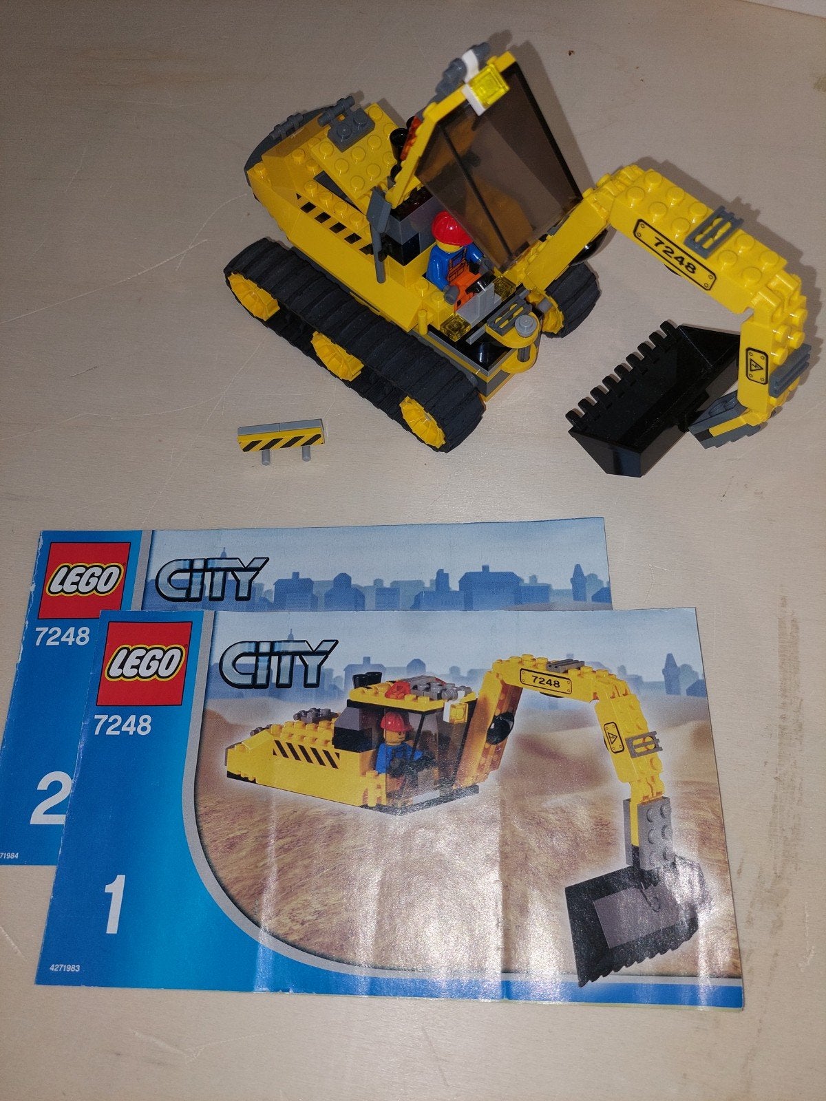 Lego City 7248 - pelleteuse complet, City, Enlèvement ou Envoi, Lego, Ensemble complet