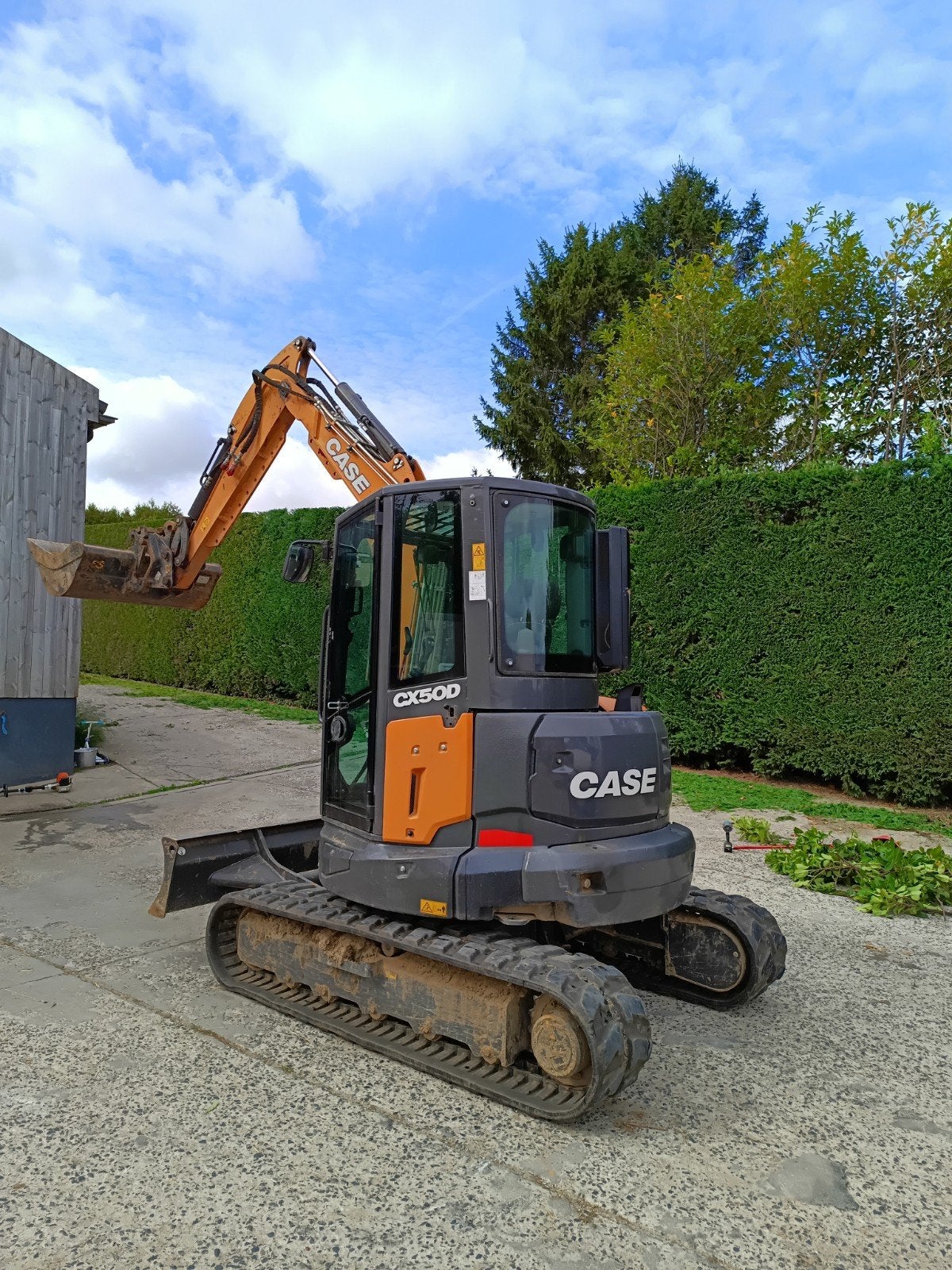 Case CX50D minigraver , 5 ton, Ophalen, Graafmachine