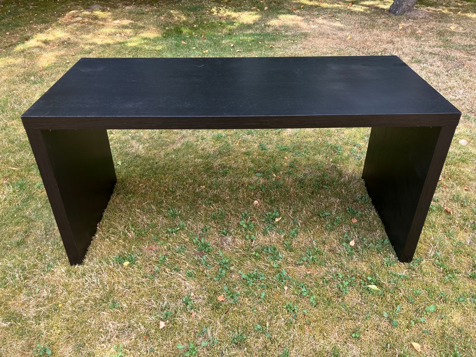 Ikea bureau malm, Ophalen, Zwart, Gebruikt, Schoolbureau