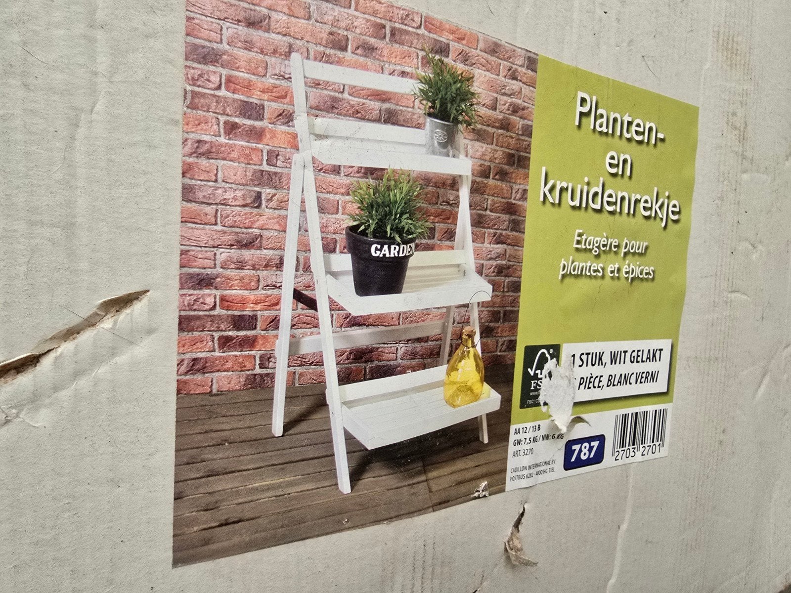 Étagère neuve pour plantes et épices, Enlèvement