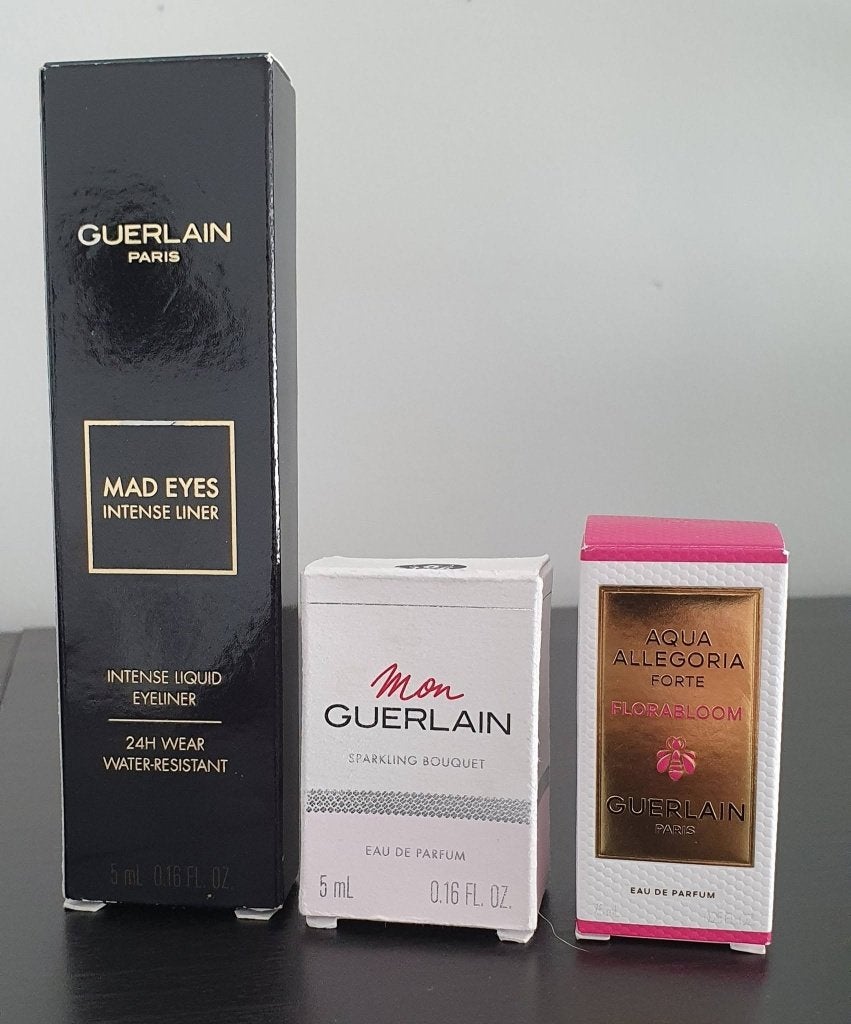 NEUF! Guerlain MAD EYES Intense Liner + 2 miniatures parfums, Enlèvement, Neuf, Maquillage