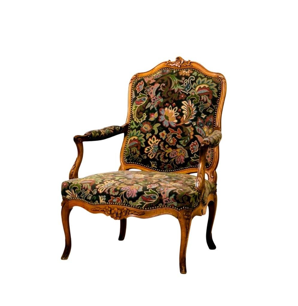 Fauteuil Louis XV à la Reine du XVIIIe siècle, Enlèvement ou Envoi