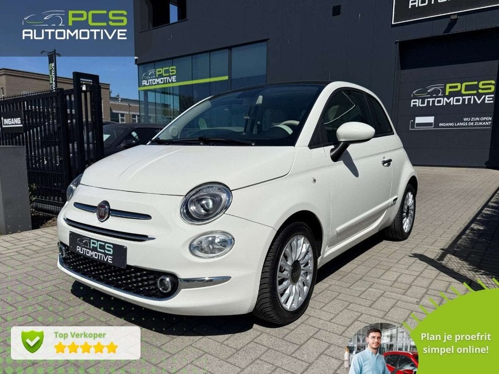 Fiat 500 Hybrid / 1.0 Benzine + Elektrisch / 2021 / 70.000 k, Auto's, Gebruikt, Euro 6, Overige brandstoffen, Wit