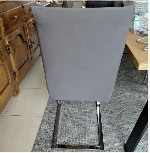 8 chaises robustes en aluminium, taupe, Maison & Meubles, Chaises, Enlèvement, Utilisé