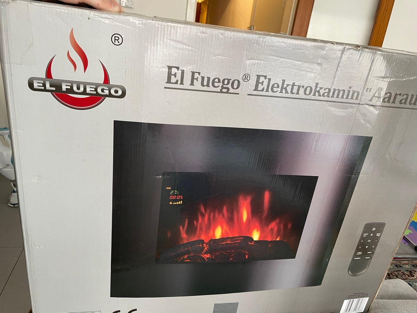 Electrische open haard, Huis en Inrichting, Haarden, Ophalen, Zo goed als nieuw