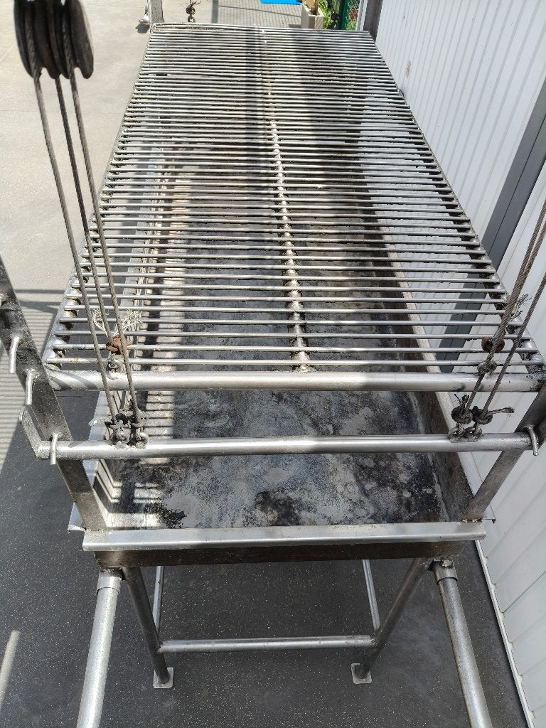 Inox barbecue , Inox bbq , horeca, Ophalen, Gebruikt