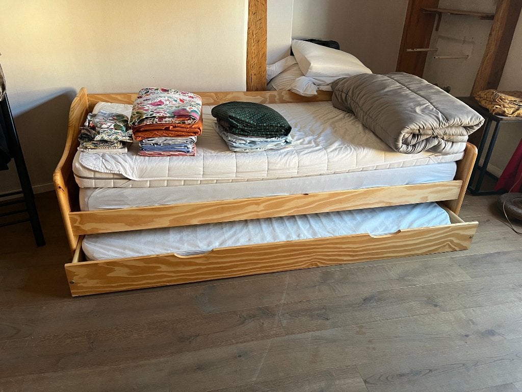 lit d'appoint avec 3 matelas, Maison & Meubles, 90 cm, Enlèvement, 200 cm, Une personne