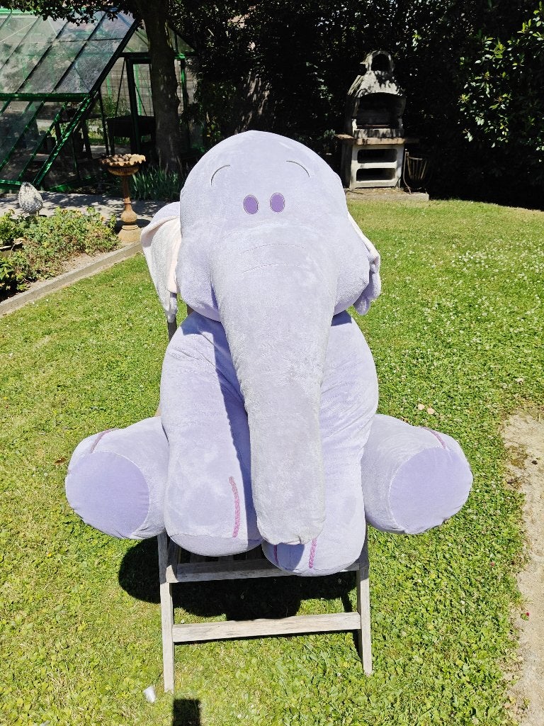 Grote paarse olifant knuffel - Heffalump Winnie de Poeh, Verzamelen, Disney, Ophalen, Winnie de Poeh of vrienden, Zo goed als nieuw