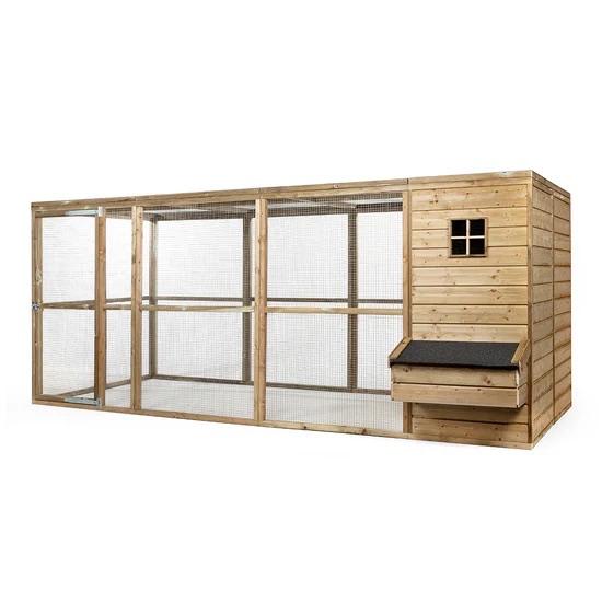 Houten Kippenhok Luuk XL | Nachthok + Ruime Ren | Glorenza